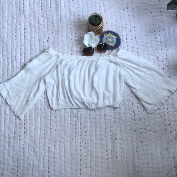 Ambiance Tops - Off the shoulder Top